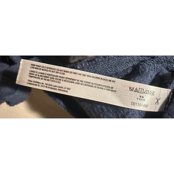 Out From Under Women’s Long Sleeve Wrap Crop Top Size XS‎ - Navy - Picture 3 of 5